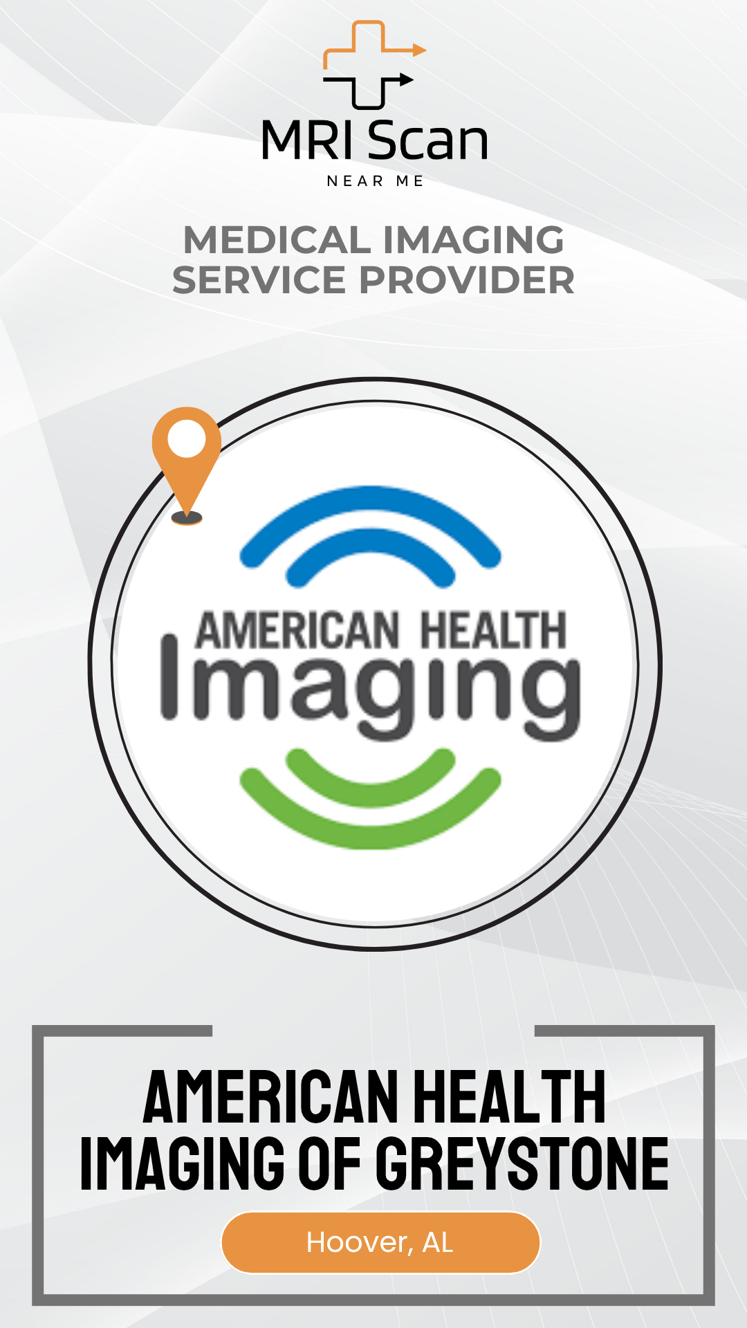 American Health Imaging logo with MRI Scan branding on a white background