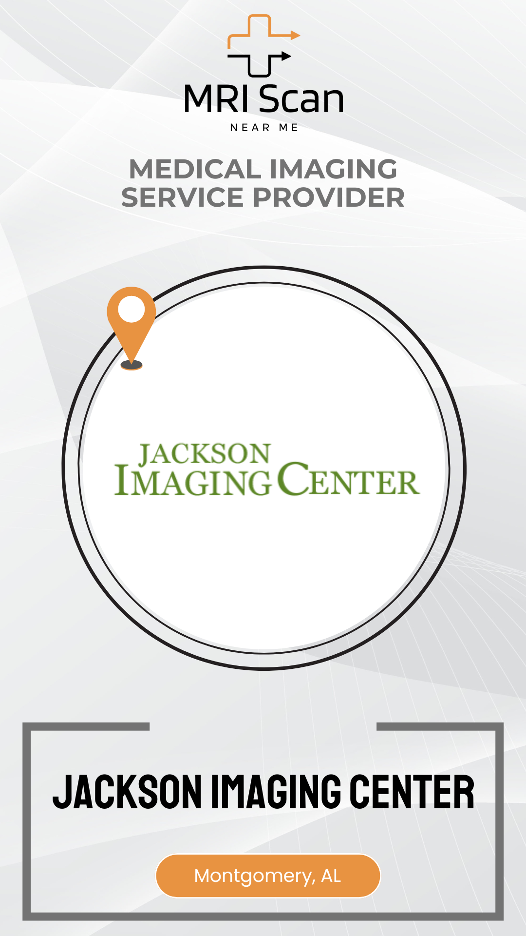 Advertisement for Jackson Imaging Center with MRI Scan logo and location details.