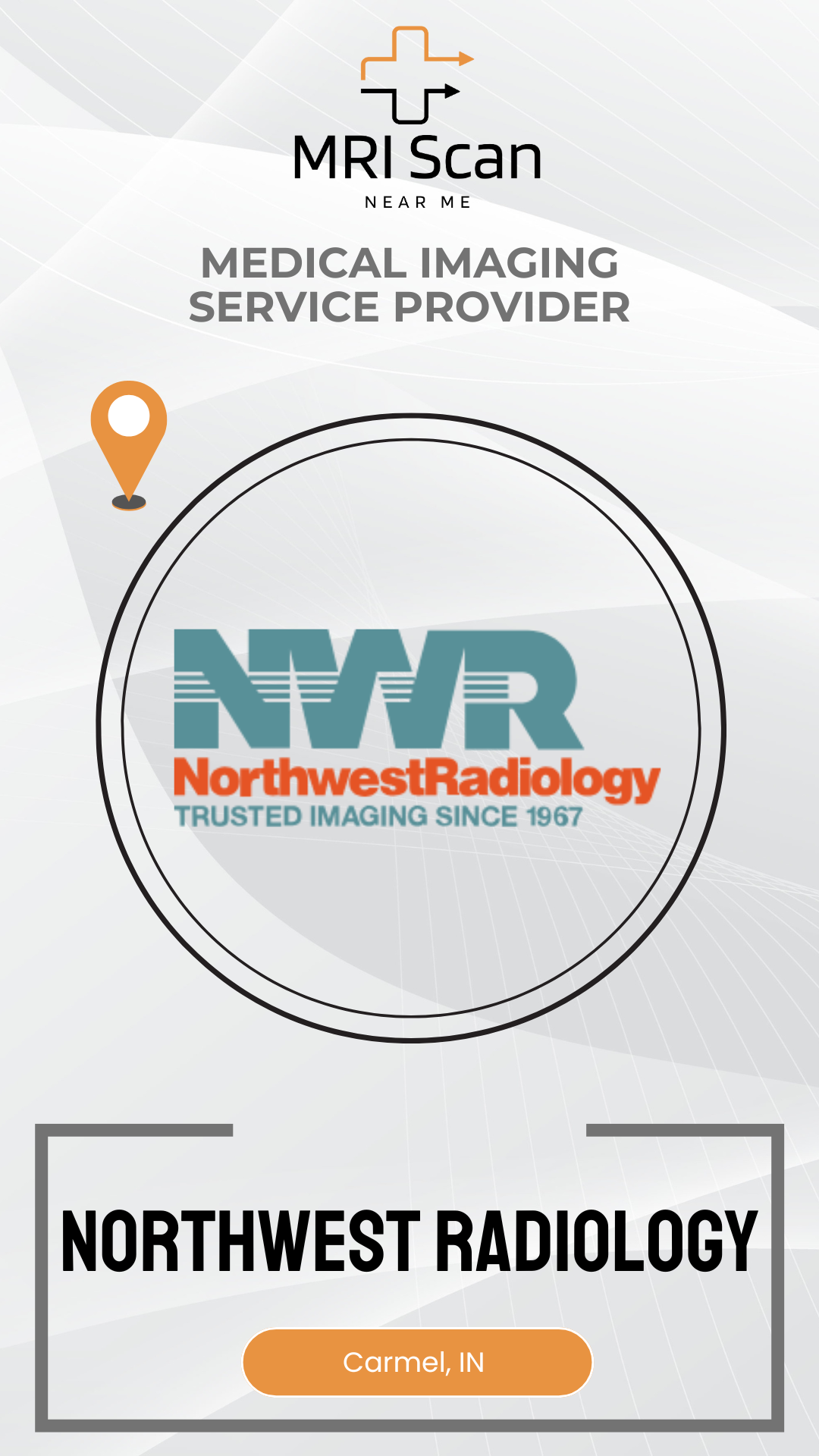 Northwest Radiology logo with MRI Scan branding on a white background