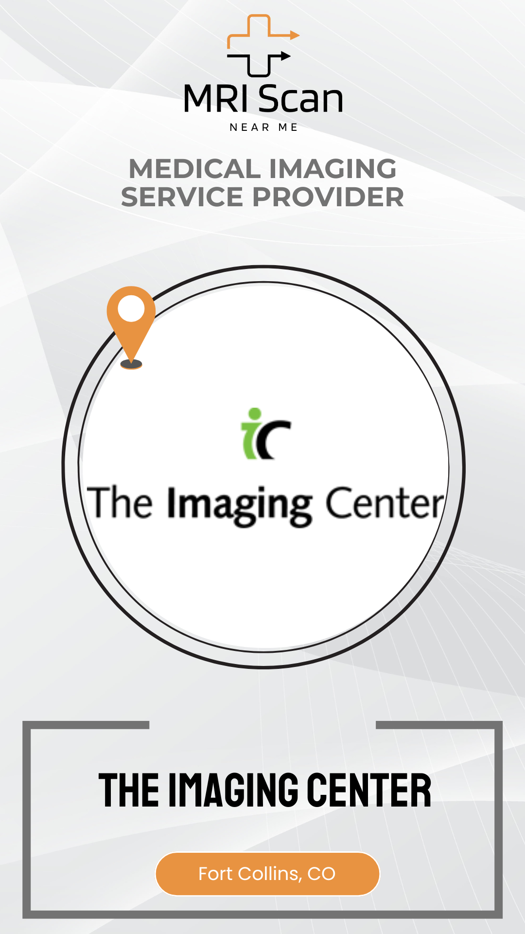 Advertisement for The Imaging Center with logo and text on a white background