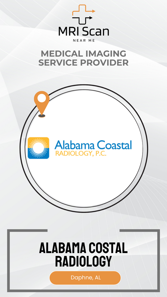 Alabama Coastal Radiology logo with a medical imaging service provider label on a white background