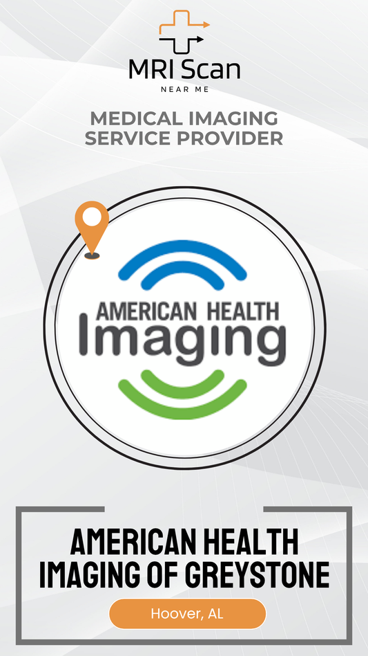 American Health Imaging logo with MRI Scan branding on a white background