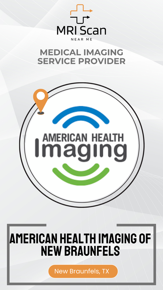 American Health Imaging logo with branding elements on a white background