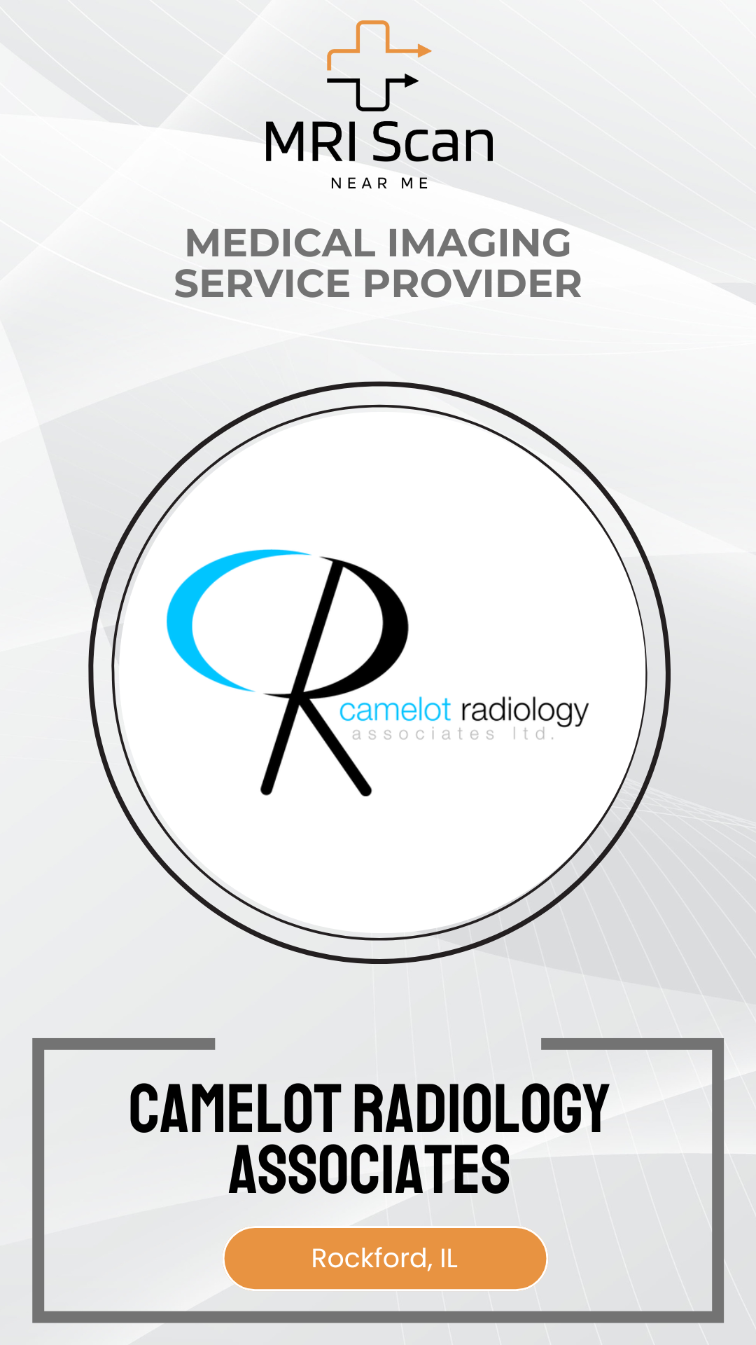 Camelot Radiology logo with branding elements on a white background
