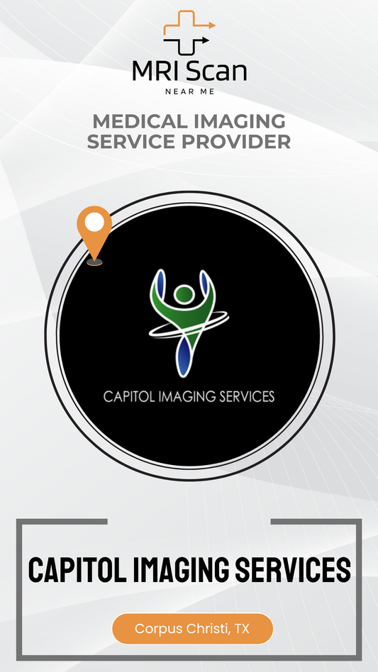 Advertisement for Capitol Imaging Services with logo and text on a white background