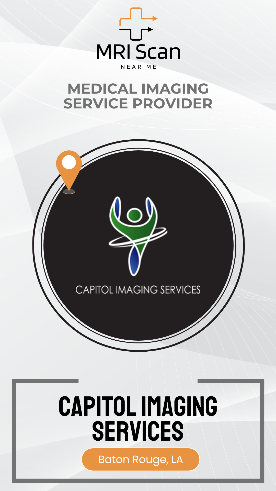 Capitol Imaging Services logo with a medical imaging service provider label on a white background