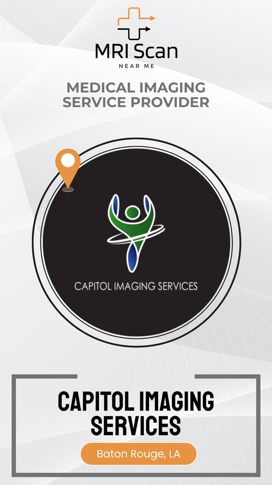 Capitol Imaging Services logo with a medical imaging service provider label on a white background