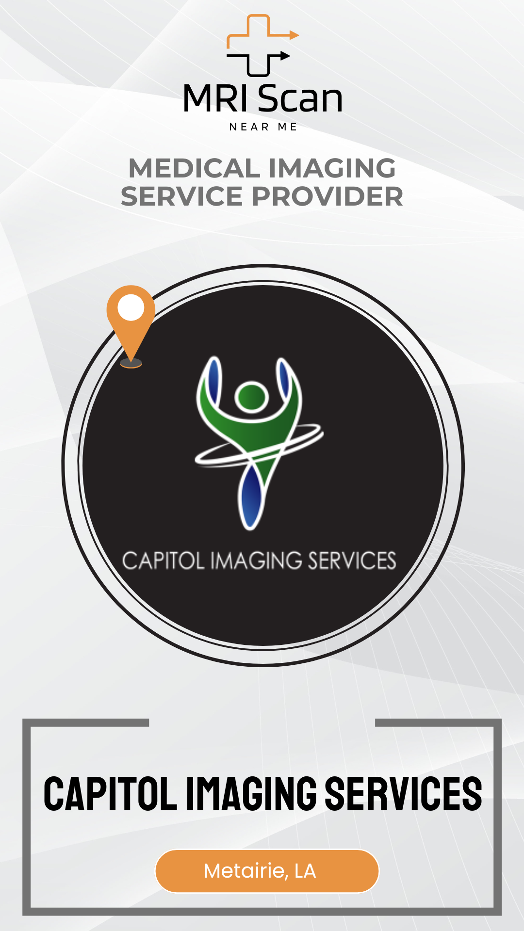 Capitol Imaging Services logo with a medical imaging service provider label on a white background