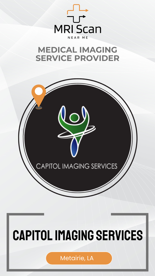Capitol Imaging Services logo with a medical imaging service provider label on a white background