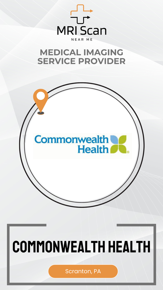 Commonwealth Health logo with MRI Scan branding on a white background