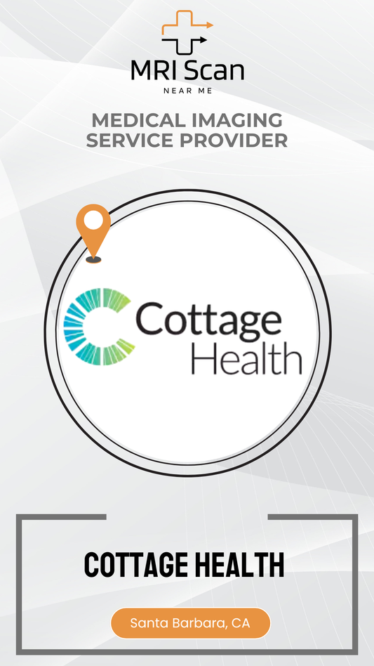 Cottage Health logo with MRI Scan branding on a white background
