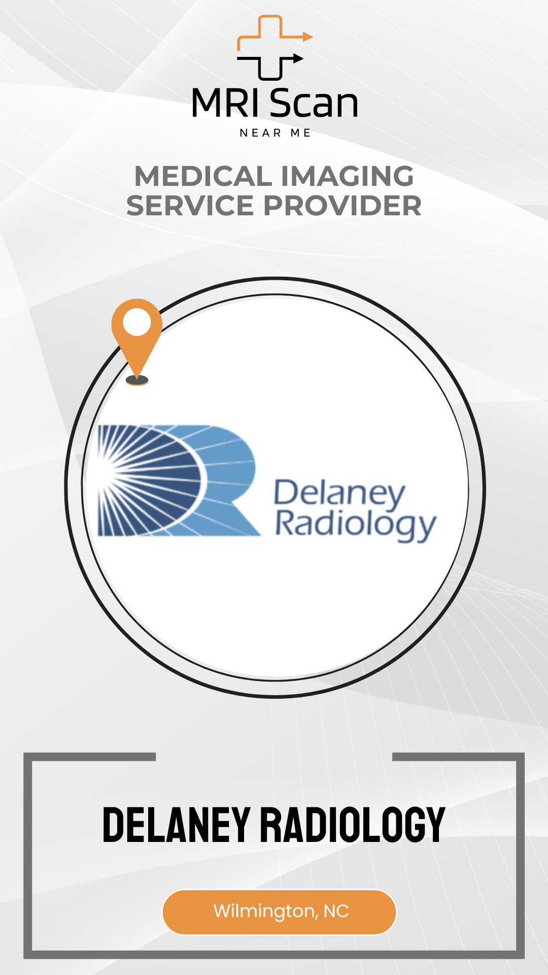 Delaney Radiology logo with MRI Scan branding on a white background