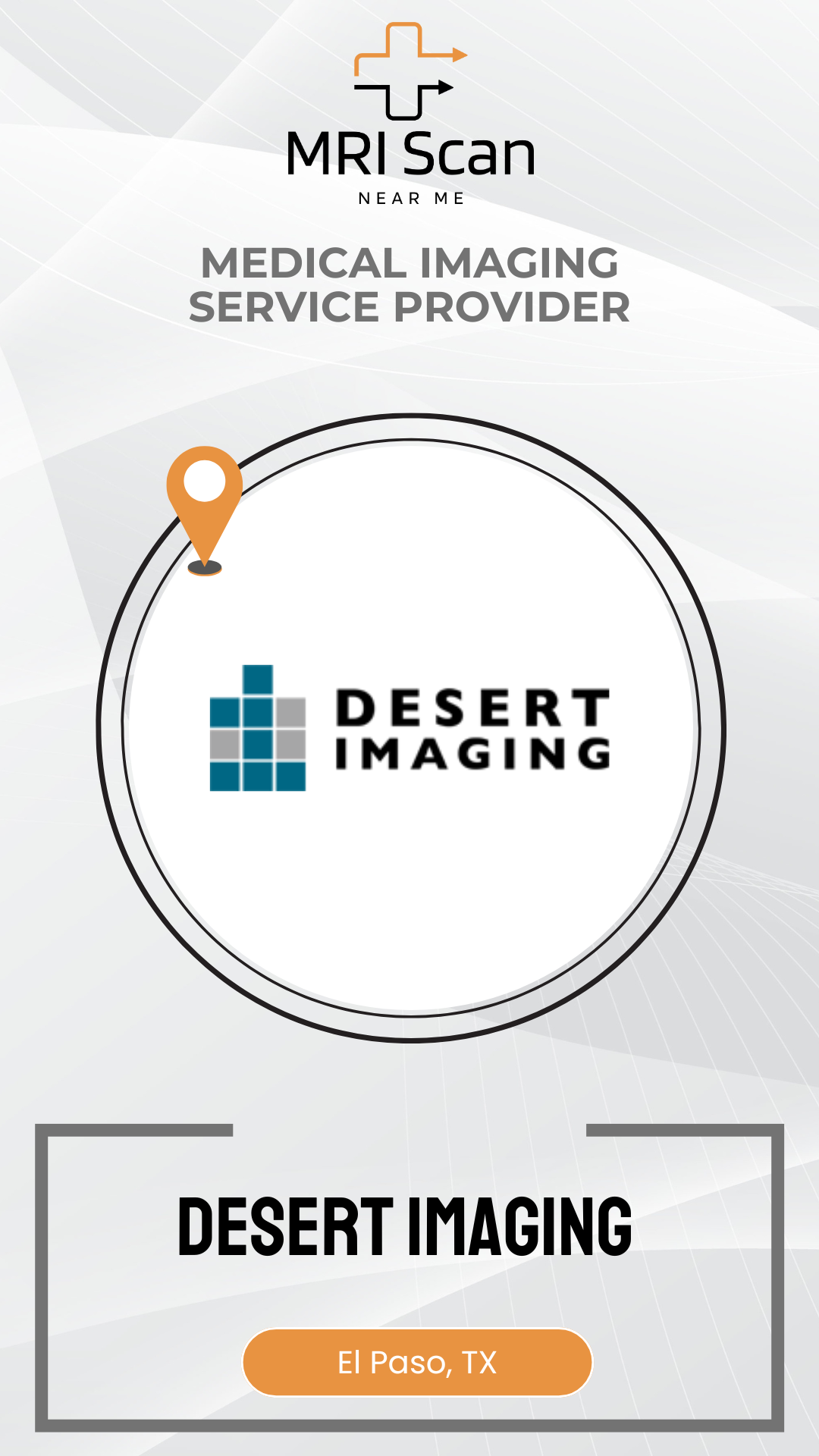 Desert Imaging medical imaging service provider logo on a white background