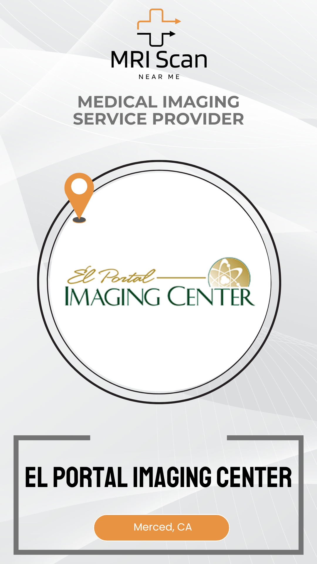 El Portal Imaging Center logo with MRI Scan branding on a white background