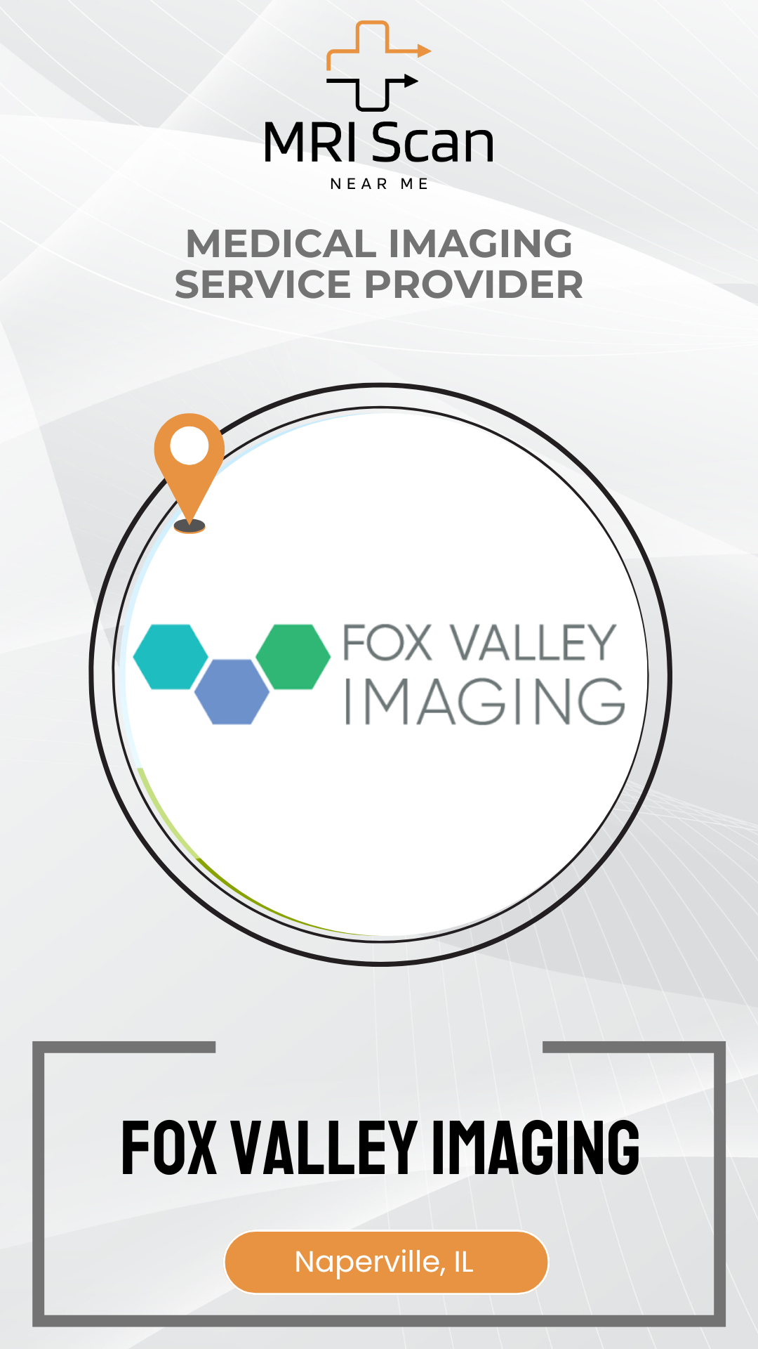 Fox Valley Imaging logo with a medical imaging service provider label on a white background