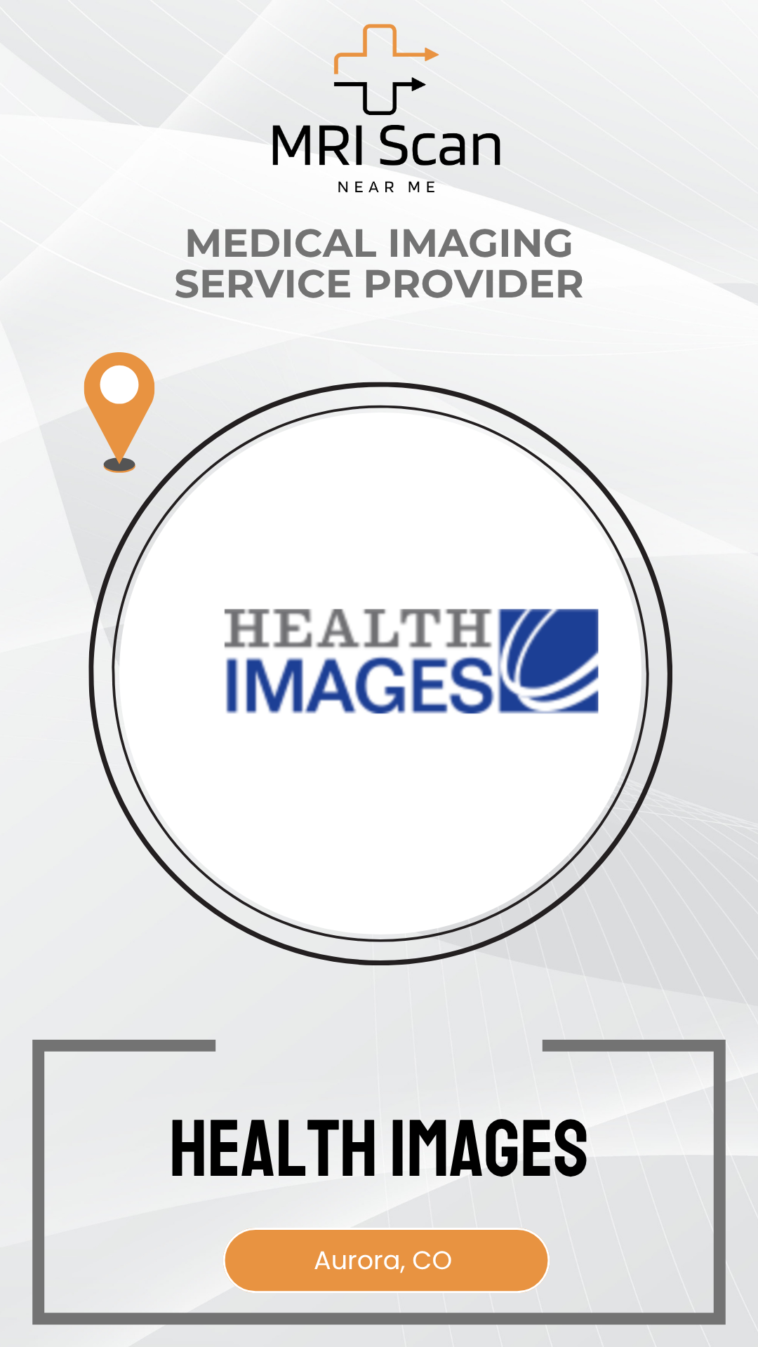 Health Images logo with MRI Scan branding on a white background
