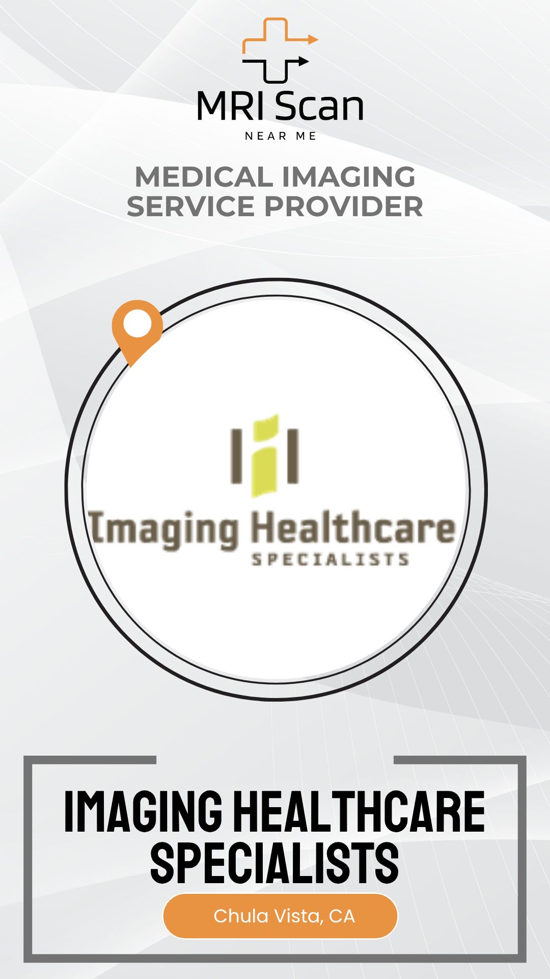 Advertisement for Imaging Healthcare Specialists with their logo and contact information.