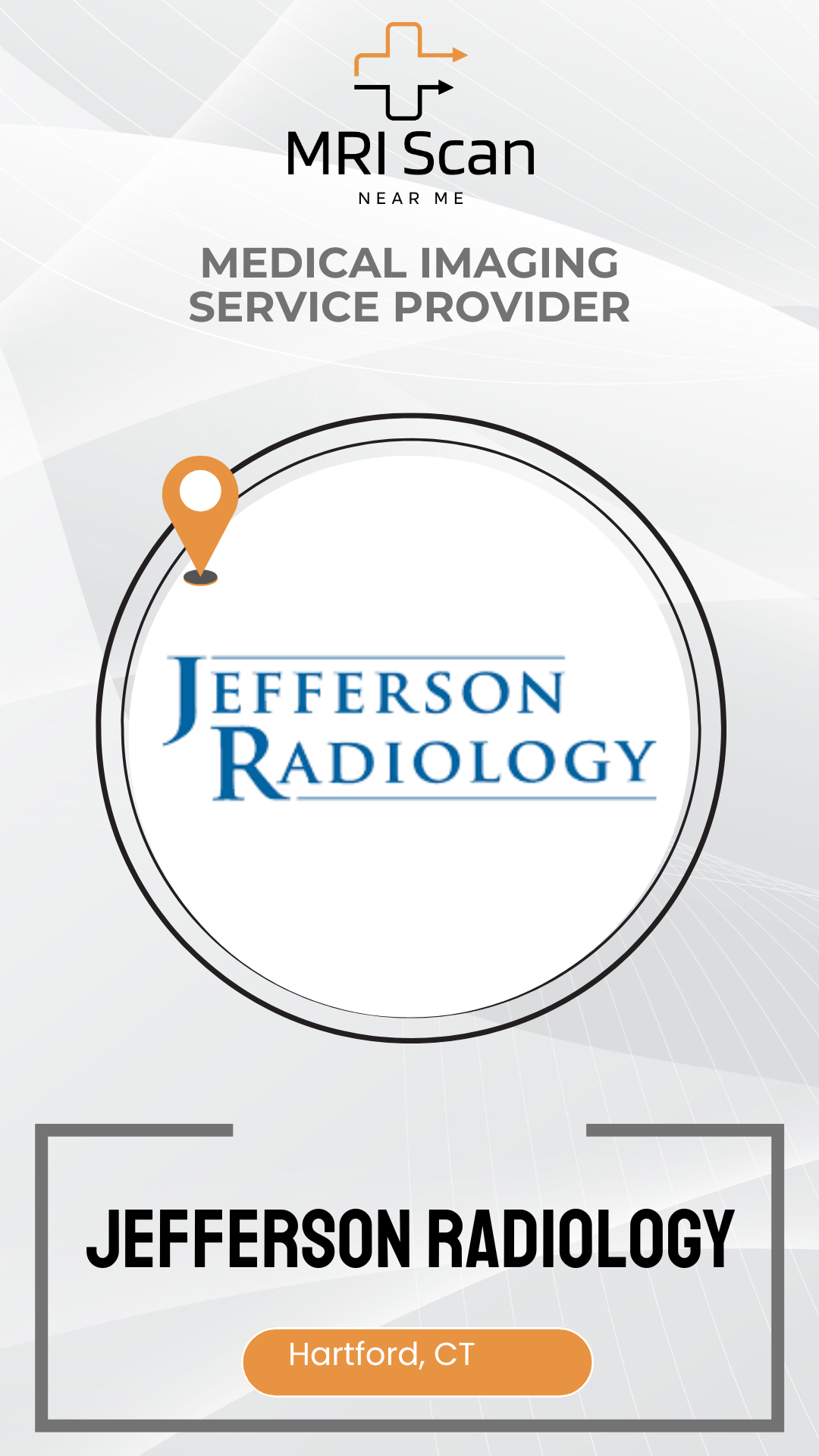 Jefferson Radiology logo with MRI Scan branding on a white background