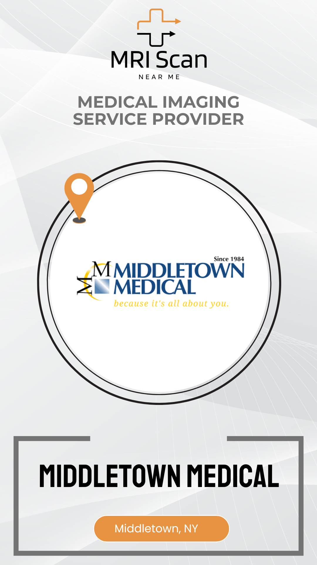 Middletown Medical logo with MRI Scan branding on a white background