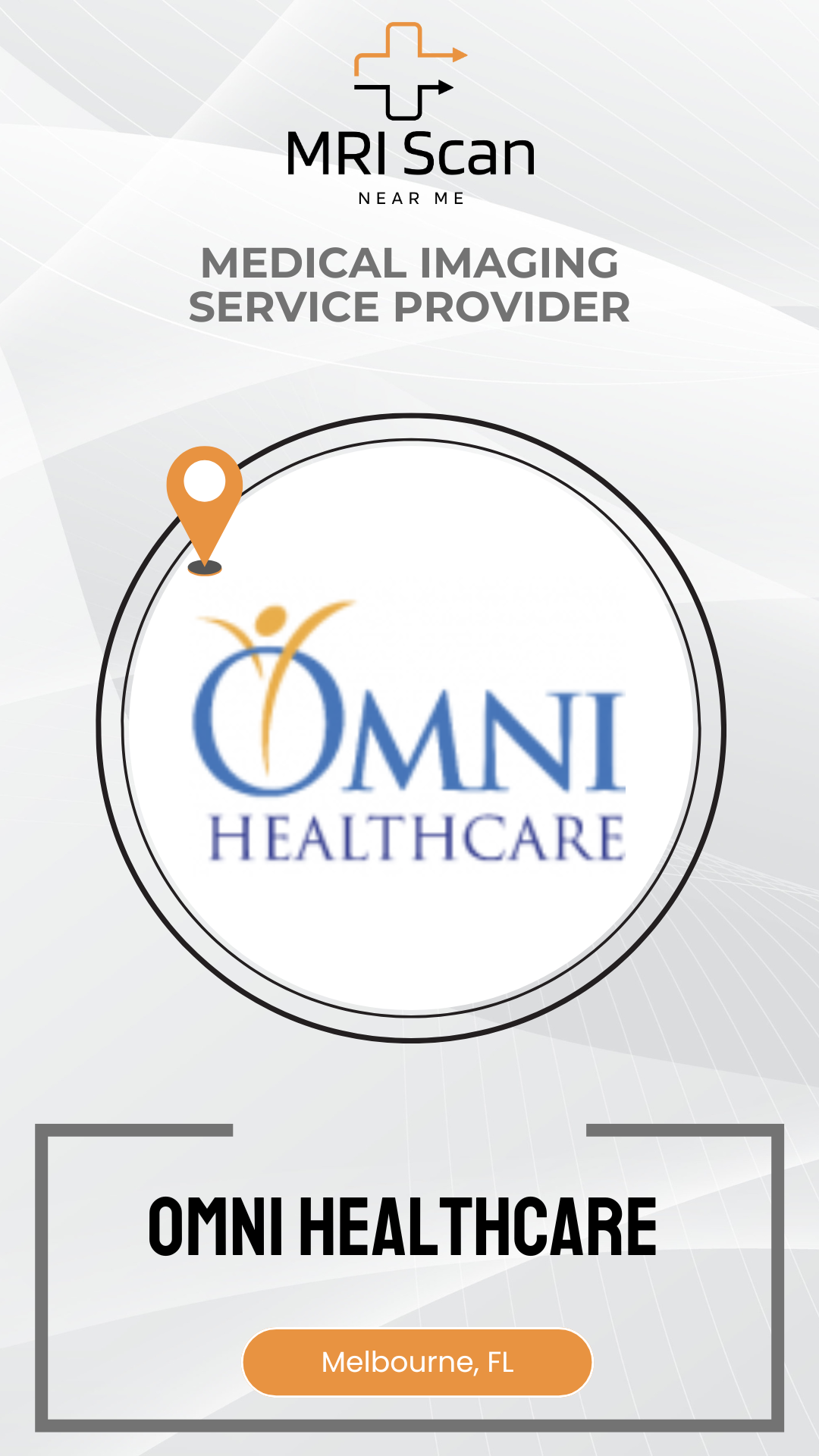 Omni Healthcare logo with a medical imaging service provider label on a white background