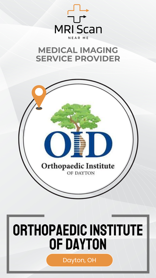 Advertisement for Orthopaedic Institute of Dayton with logo and contact information.