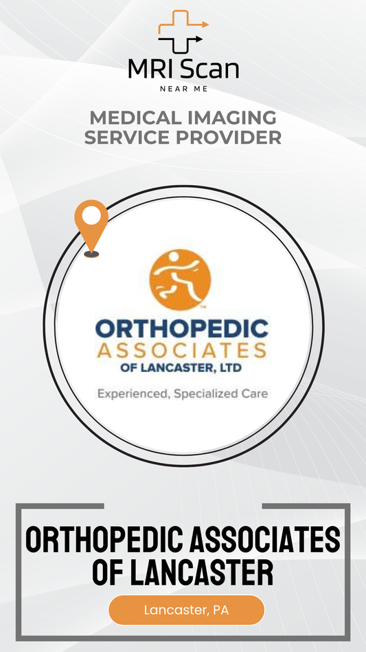 Advertisement for Orthopedic Associates of Lancaster, LTD, a medical imaging service provider.