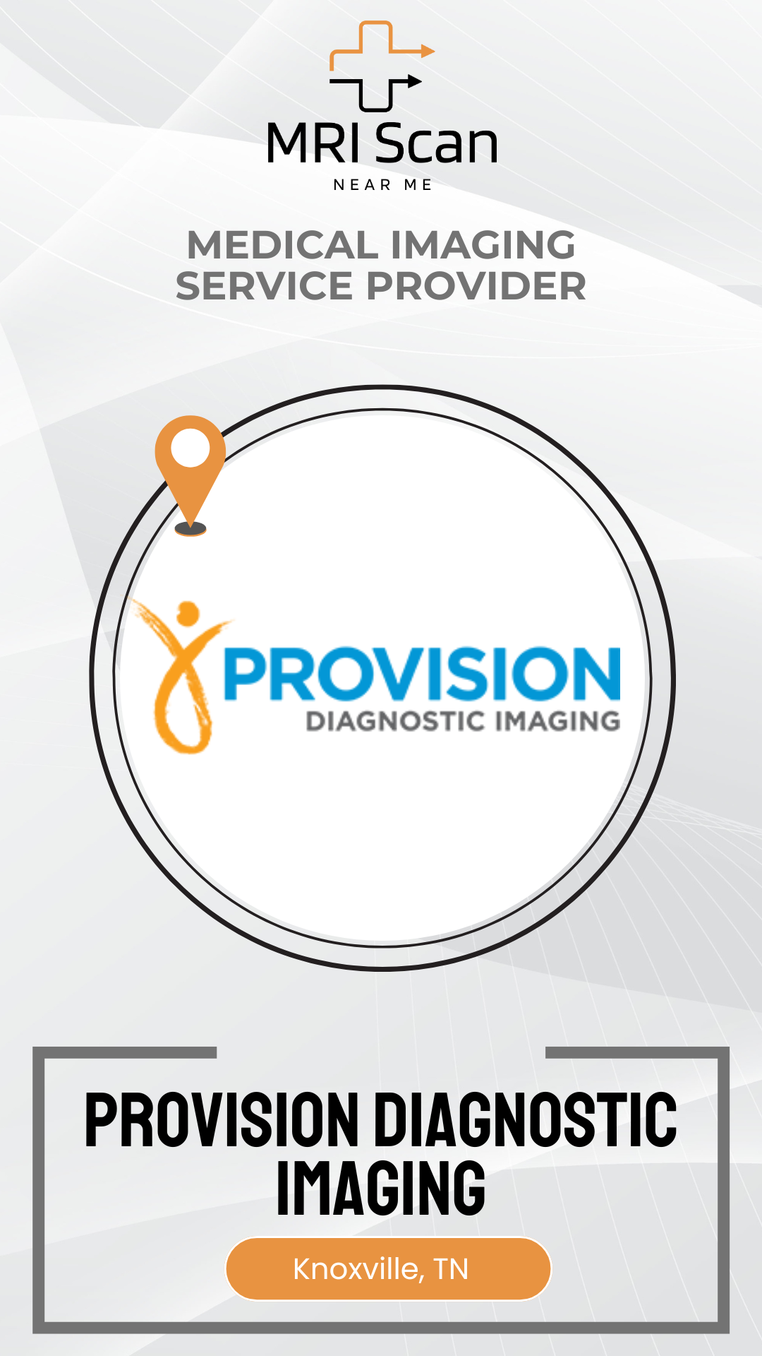 Advertisement for Provision Diagnostic Imaging with MRI Scan logo and location details.