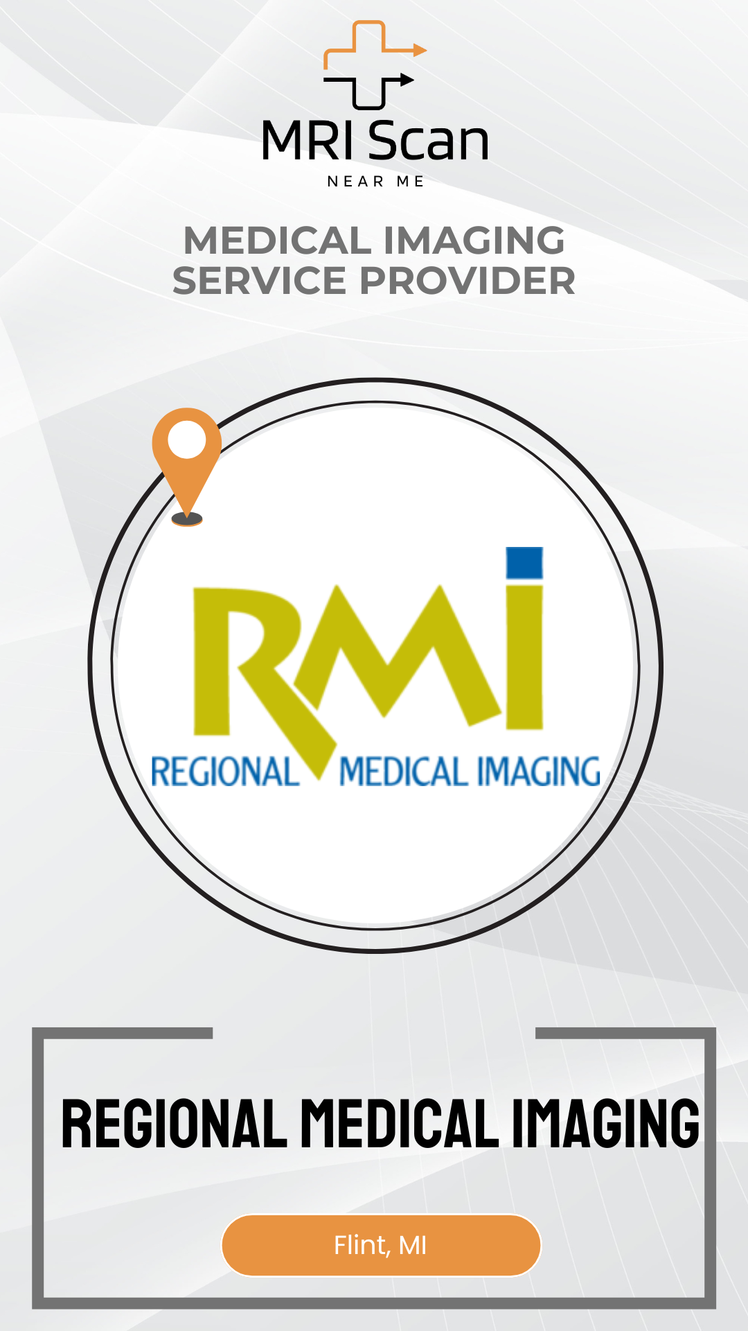 Regional Medical Imaging logo with 'MRI Scan Near Me' text on a white background