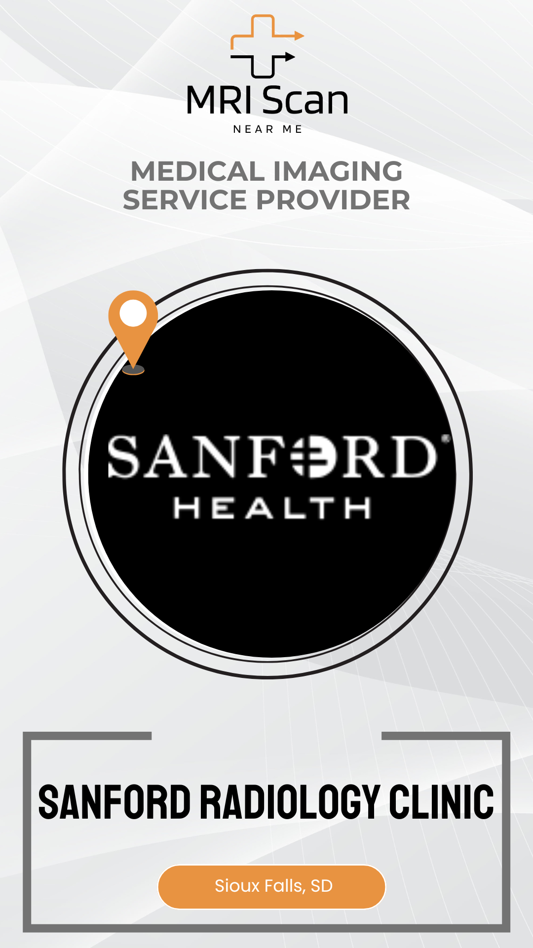 Sanford Health logo with MRI Scan branding on a white background