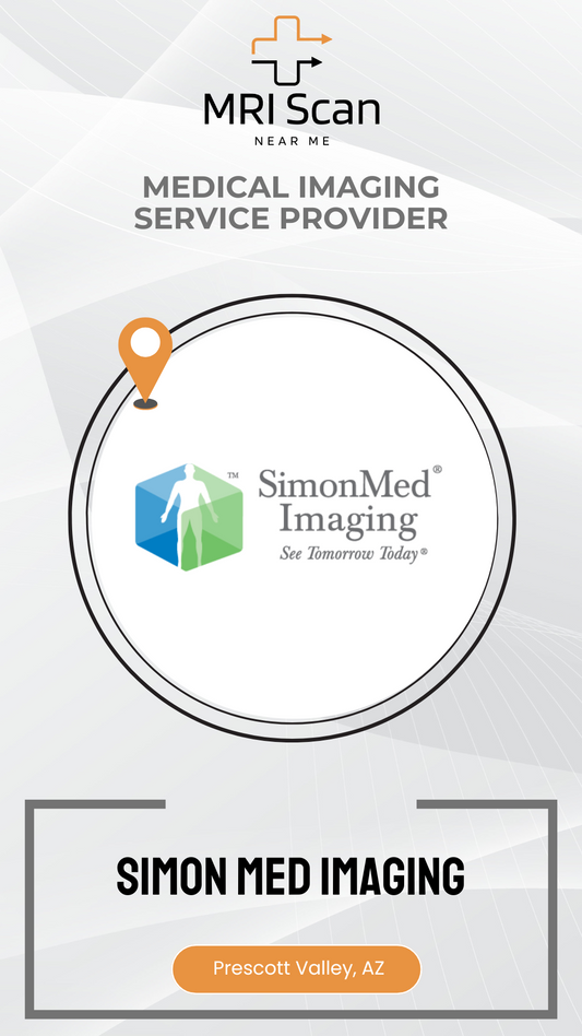 Advertisement for Simon Med Imaging, a medical imaging service provider, with their logo and contact information.