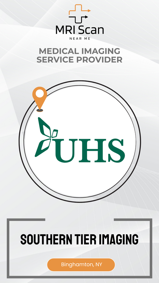 UHS logo with MRI Scan branding on a white background
