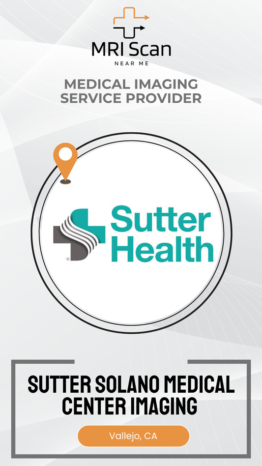 Sutter Health logo with MRI Scan branding on a white background
