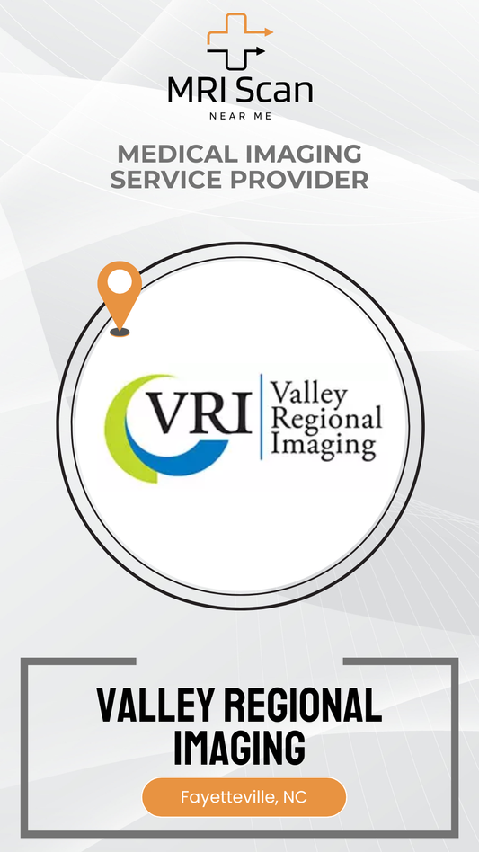 Valley Regional Imaging logo with MRI Scan branding on a white background